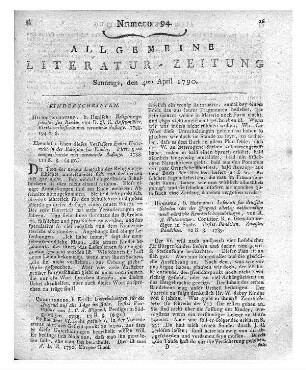 Rosenmüller, J. G.: Religionsgeschichte für Kinder. 4. Aufl. Hildburghausen: Hanisch 1788