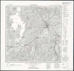 Meßtischblatt 2191 : Bischofsburg, 1938 : Bischofsburg. - Hrsg. 1918, einz. Nachtr. 1928, redakt. Änd. 193. - 1:25000. - [Berlin]: Reichsamt für Landesaufnahme, 1938. - 1 Kt.