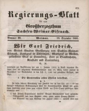 Nr. 39 : 18. Dezember 1851