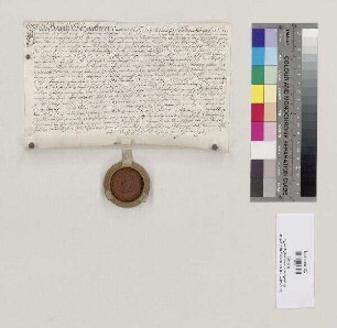 Hans Schmetterer, Pfleger von Hainsbach, verkauft die Tafernwirtschaft mitsamt Bräuhaus in Hainsbach und einem Holzgrund an seinen Sohn Christian Schmetterer, Pfleger zu Niedertraubling (Traubling). S: Hieronymus [II. Feury], Abt von St. Emmeram