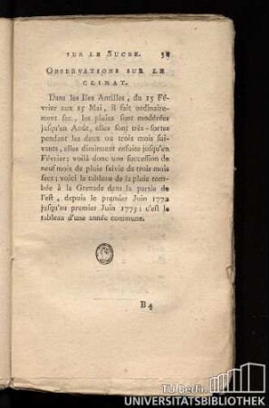 Observations sur le climat
