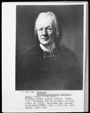 Bildnis Johann August Ernesti, Pädagoge und Philologe