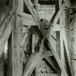 Holzkonstruktion, Turm, Dorfkirche, Pritzen