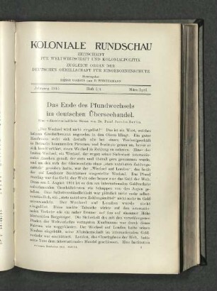 Heft 3/4. März/April