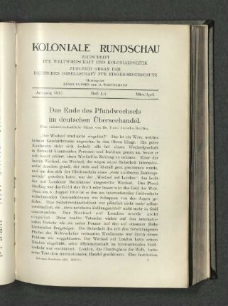 Heft 3/4. März/April