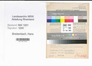 Entnazifizierung Hans Breidenbach , geb. 26.11.1904 (Kaufmaennischer Angestellter)