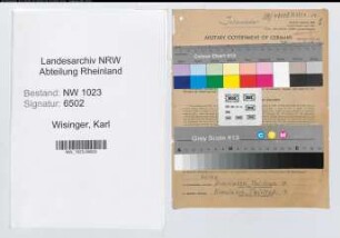 Entnazifizierung Karl Wisinger , geb. 19.12.1887 (Verw.Direktor)