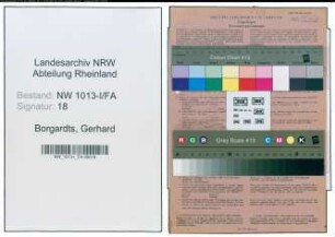 Entnazifizierung Gerhard Borgardts , geb. 06.09.1884 (Bauer)