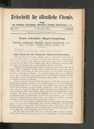 Heft XXI. 15. November 1904.