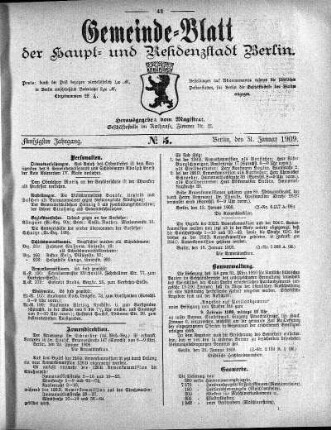 1909,5: No. 5, 31. Januar 1909