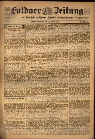 Ausgabe vom Donnerstag, den 13. Januar 1898.