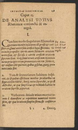 Caput 13. De Analysi Totius Rhetoricae conjuncta & integra