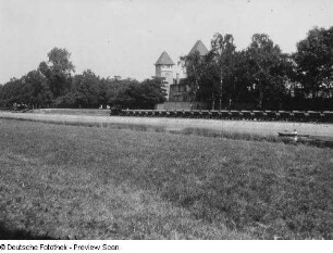 Leipzig, Elster-Pleiße-Flußbett, Feldbahnzug