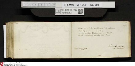 Stammbuch des Ernst Philipp Ludwig Zellmann (1763-1795) aus
                           Braunschweig