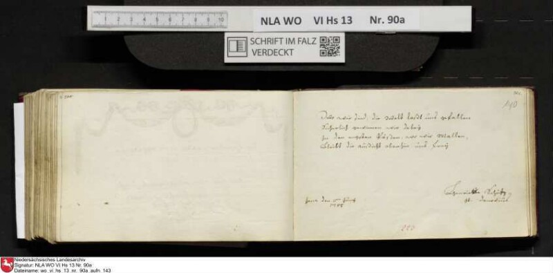 Stammbuch des Ernst Philipp Ludwig Zellmann (1763-1795) aus
                           Braunschweig