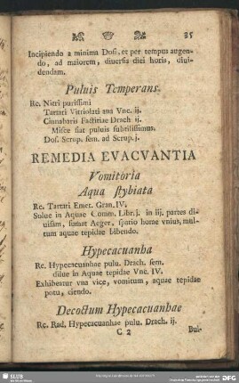 Remedia Evacuantia