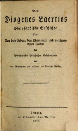 Philosophische Geschichte