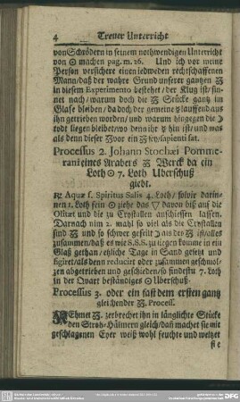 Processus 2. Johann Stochaei Pommerani eines Arabers [...] Werck da ein Loth [...] 7. Loth Uberschuß giebt
