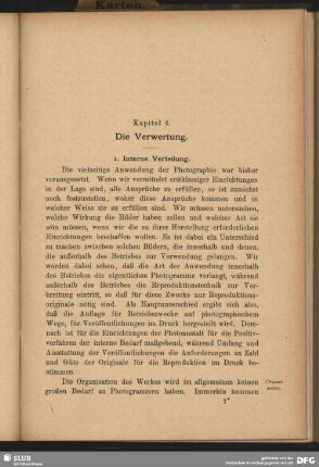 Kapitel 4, Die Verwertung