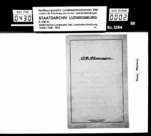 Materialsammlung für eine Neubearbeitung der OAB