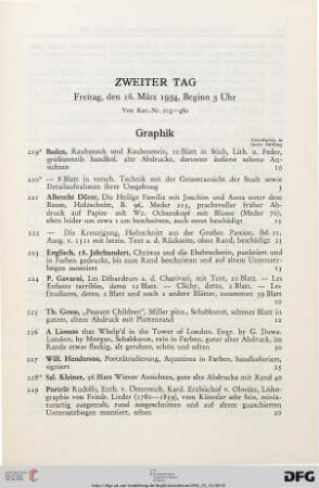 Graphik (Nr. 219-274)