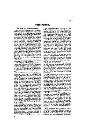 Schulpolitik