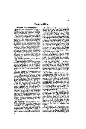 Schulpolitik