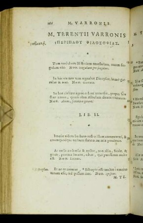 M. Terentii Varronis Περιπλου Φιλοσοφιασ.