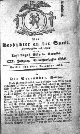 51. Stueck, 19. Dezember 1831