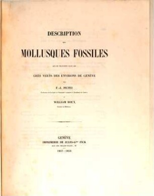 Description des mollusques fossiles qui se trouvent dans les grès verts des environs de Genève : par F. J. Pictet et W. Roux, 4
