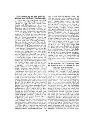 Die Denkschrift der Regierung über die Sterblichkeit der Lehrer an den höheren Lehranstalten