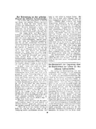 Die Denkschrift der Regierung über die Sterblichkeit der Lehrer an den höheren Lehranstalten