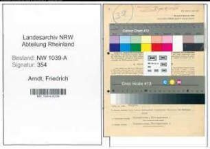 Entnazifizierung Friedrich Arndt , geb. 10.12.1907 (Angestellter)