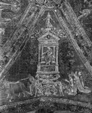 Sala dei Santi — Isis und Osiris-Zyklus — Osiris lehrt das Pflügen