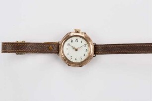 Taschenuhr, umgebaut als Armbanduhr, Schweiz, um 1910