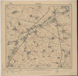Section Stauchitz aus: Topographische Karte (Meßtischblätter) Sachsen