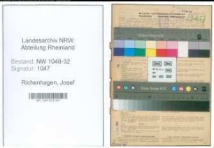 Entnazifizierung Josef Richenhagen , geb. 19.02.1892 (Angestellter)