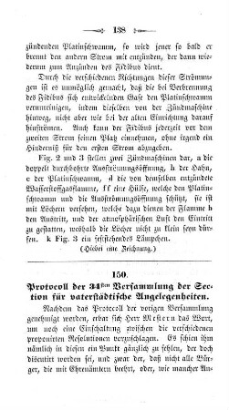 150. Protocoll der 34sten Versammlung der Section für vaterstädtische Angelegenheiten.