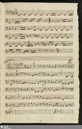 256. Coro Quartetto: Benvenuto il marchesino / Sarti, G.