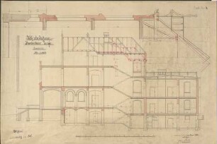 Wolff`sche Stiftung/Krankenhaus Lemgo/Querschnitt Juni 1899