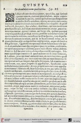 Cap. XI.: De deambulationum qualitatibus