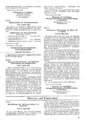 Erteilung der Fahrerlaubnis der Klasse III an Schüler : 19/65 vom 26. März 1965 ; [Mitteilungen]
