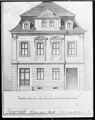 Bayreuth, Haus am Markt Nr. 38, Louis-Seize-Stil