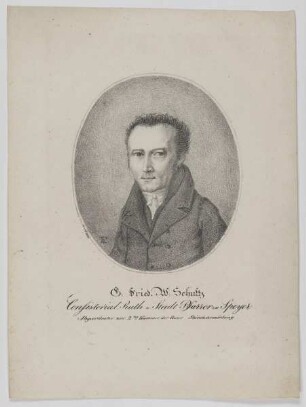 Bildnis des G. Fried. W. Schultz
