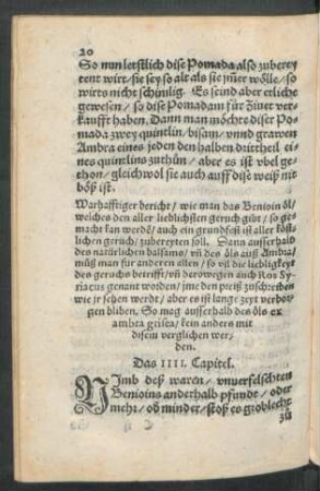 Warhafftiger bericht/ wie man das Benioin öl ... zubereyten soll ... Das IIII. Capitel.