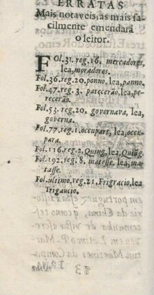 Erratas