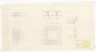 Wohnhaus F. Haas, Karlsruhe Ausführungsplanung: Deckeneinbauten Untersichten, Schnitte 1:10,1:1