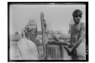 Arbeiter : Thailand. Arbeiter an einer Baustelle, 1908/1913