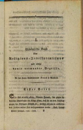 Philosophisches Journal einer Gesellschaft teutscher Gelehrten. 4. 1796