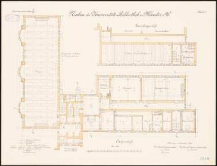 Universität Münster Bibliothek: Grundriss Erdgeschoss 1:100